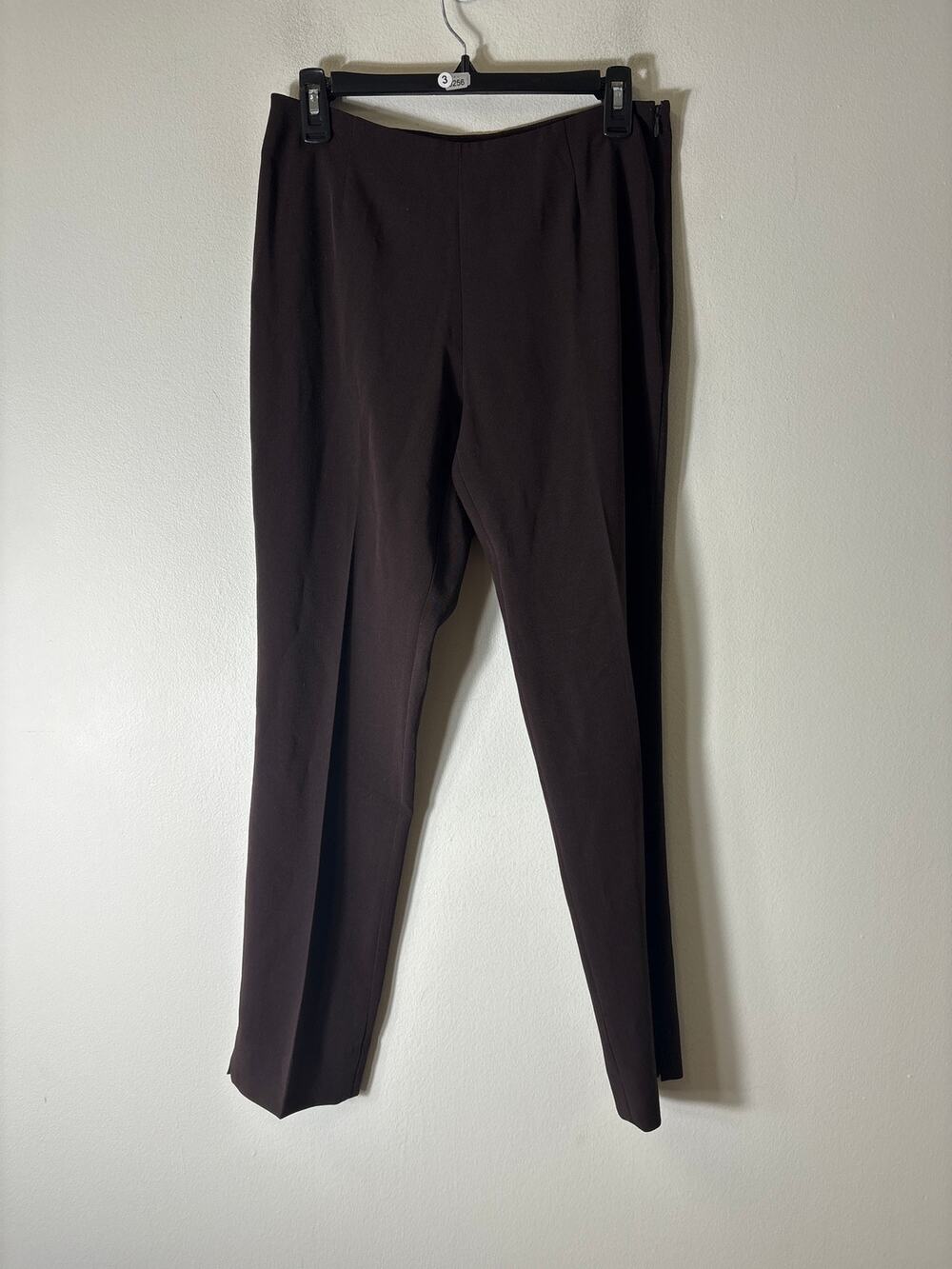 Peace of Cloth Brown Side Zip Straight Leg Ankle Pants Sz 4